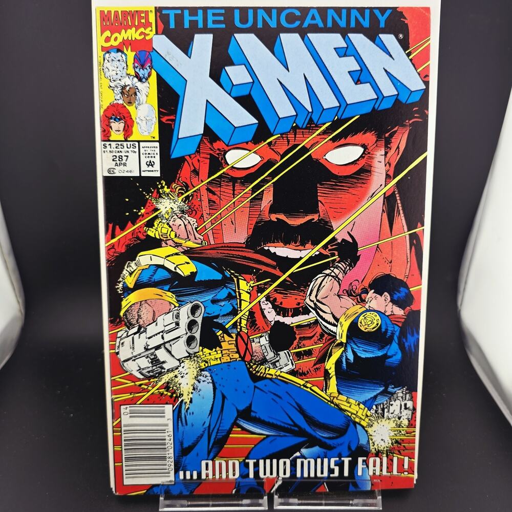 UNCANNY X-MEN #287 NEWSSTAND VARIANT (1992) MARVEL COMICS BISHOP ORIGIN VF/NM